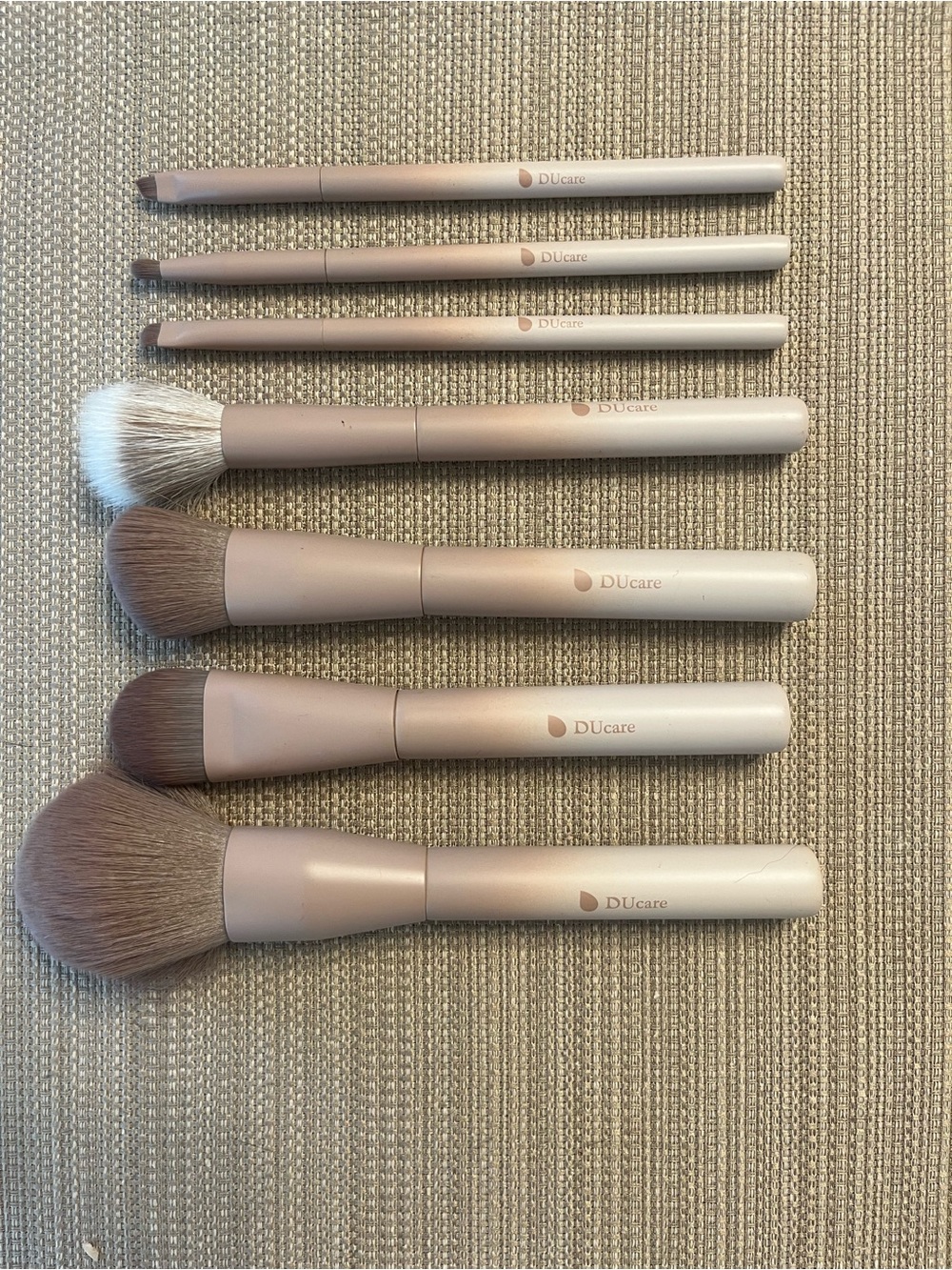 Tan Makeup Brush Set for Women - 7 Piece